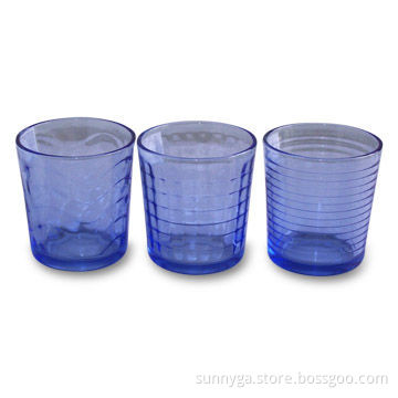 Drinking Glass, Made of Blue Glass Material, Measuring 72 x 62 x 78mm